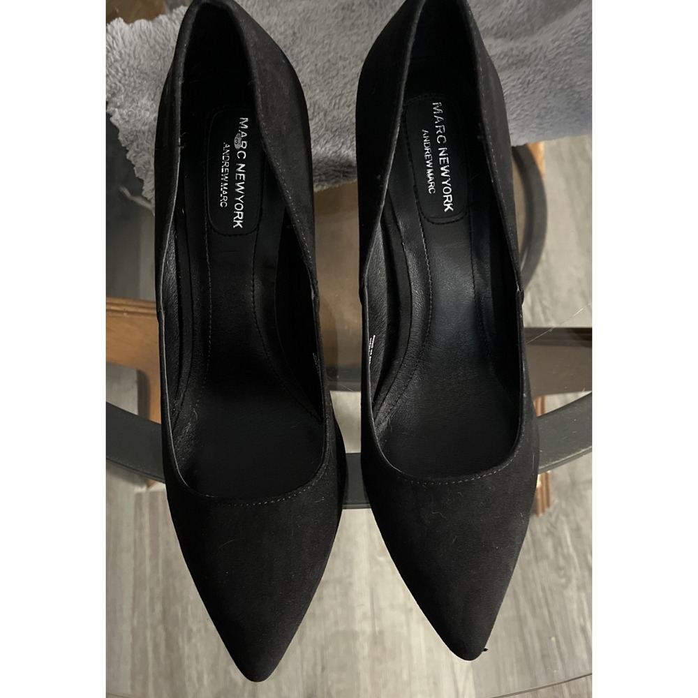 Marc NewYork Alexa  Black Suede‎ Pointed Toe Pumps Size 8